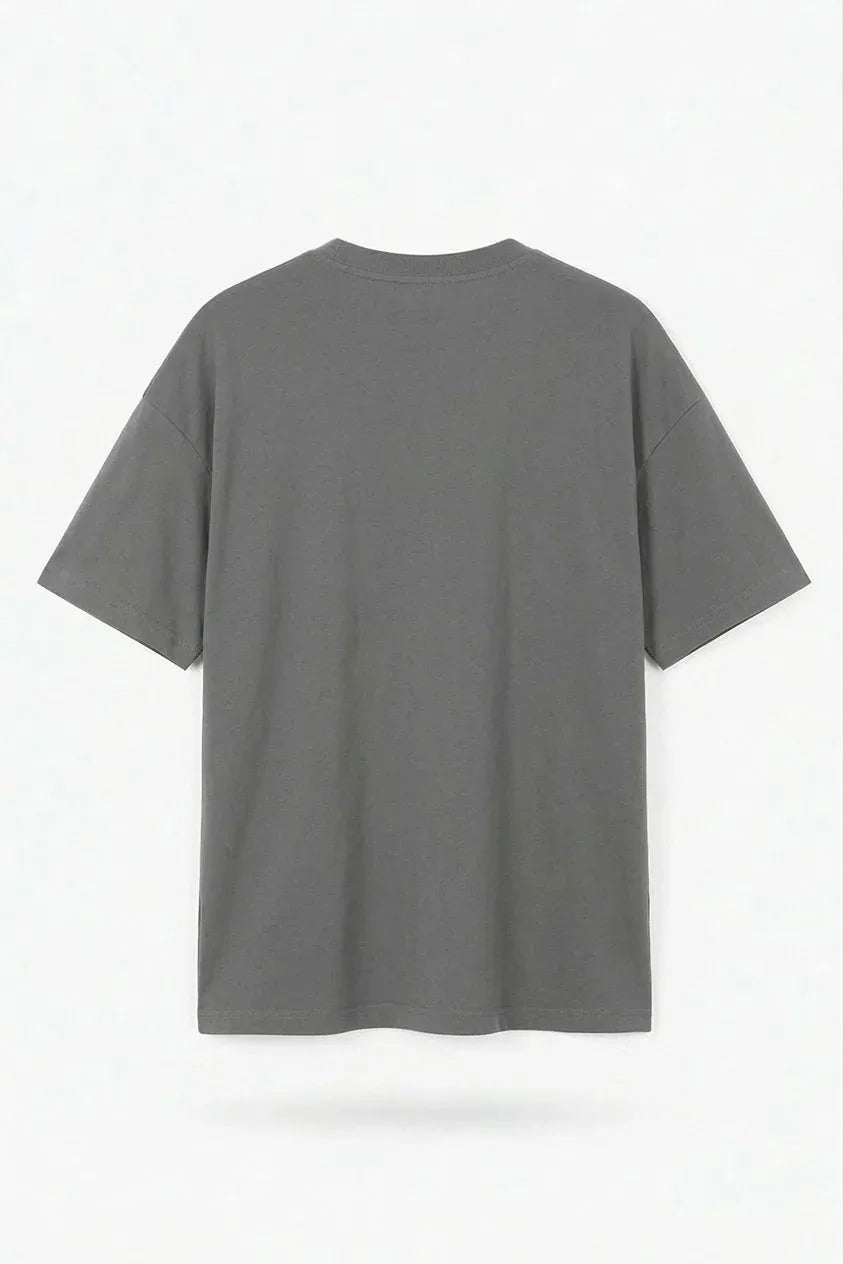 Steel Gray Drop Shoulder Tee mettwear