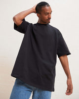 Black Drop Shoulder Tee - mettwear 