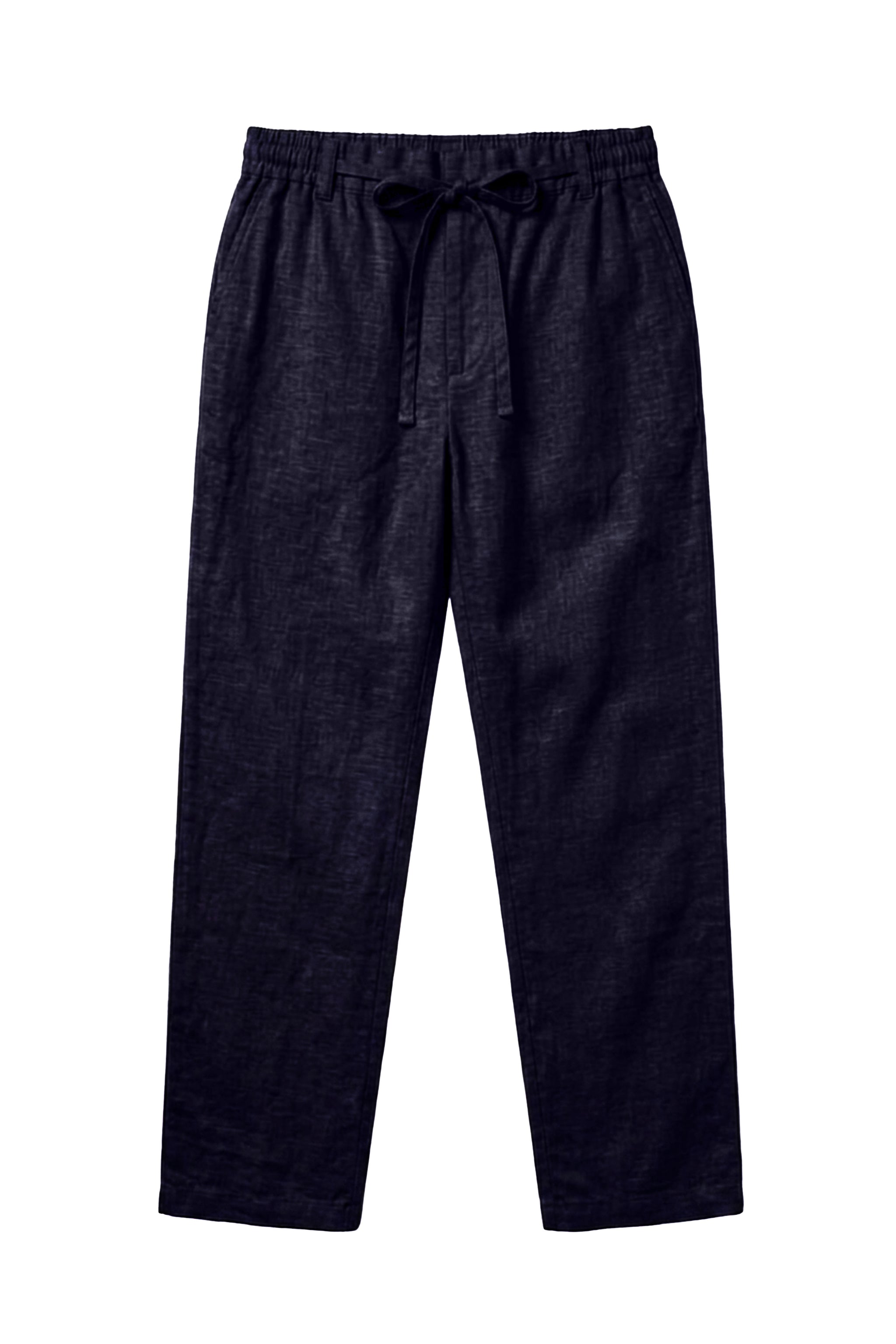 Irish Cotton Pants – Navy Blue