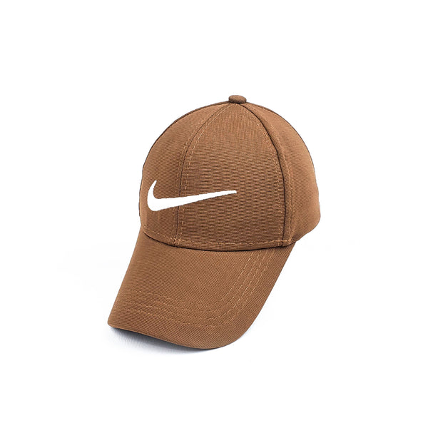 Embroidered Baseball Cap-Camel