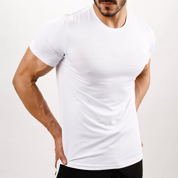 Dry Fit Plain Tee-White