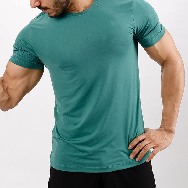 Dry Fit Plain Tee-Green