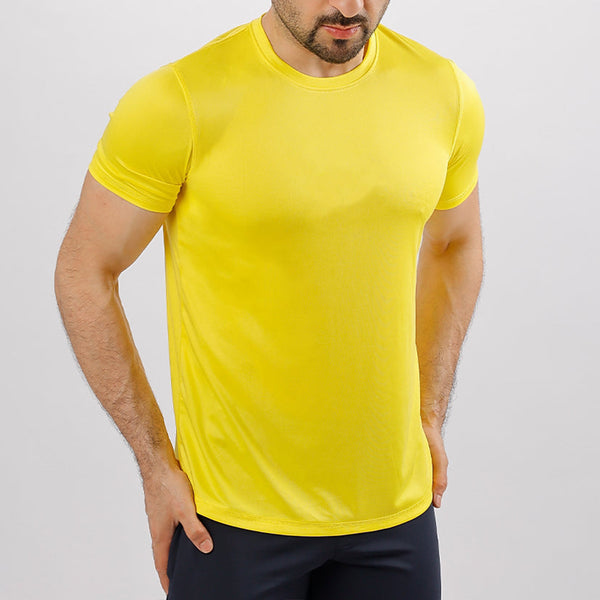 Dry Fit Plain Tee-Yellow