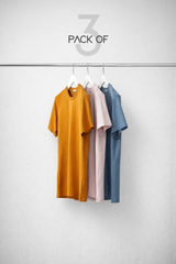 Pack of 3 Plain Tee - mettwear 