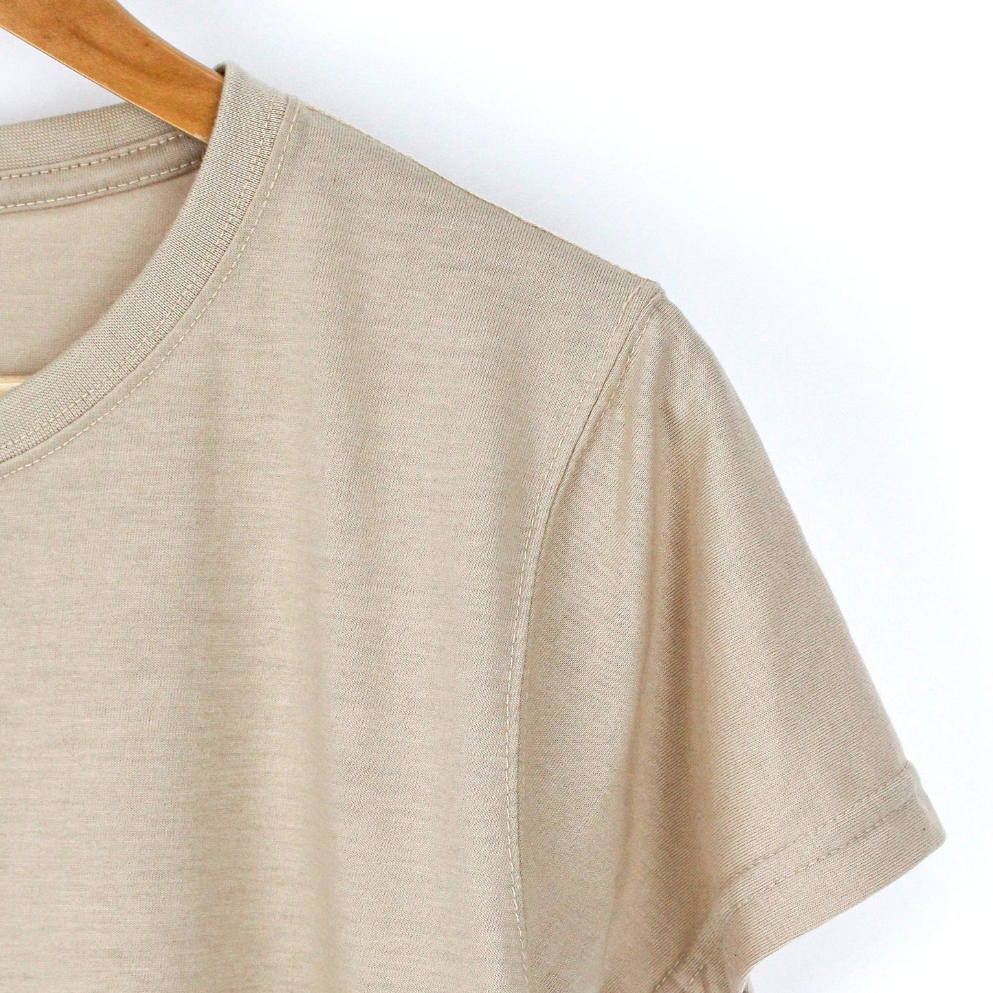 Beige Plain Tee - mettwear 