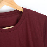 Maroon Plain Tee - mettwear 