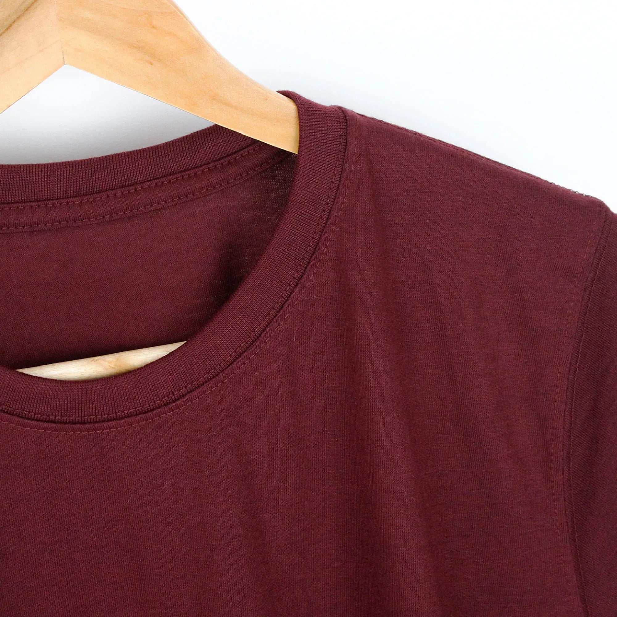 Maroon Plain Tee - mettwear 