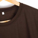 Brown Plain Tee - mettwear 