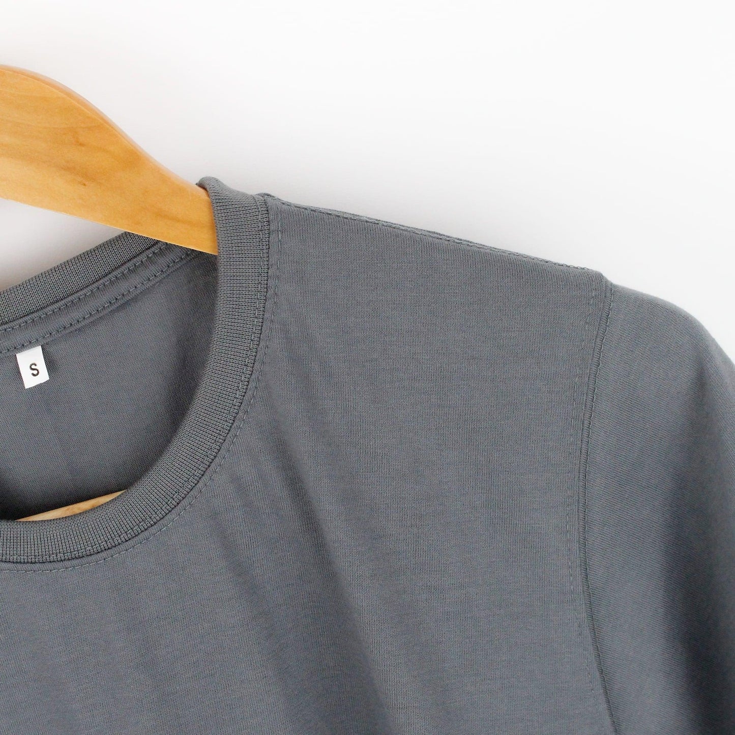 Steel Gray Plain Tee - mettwear 