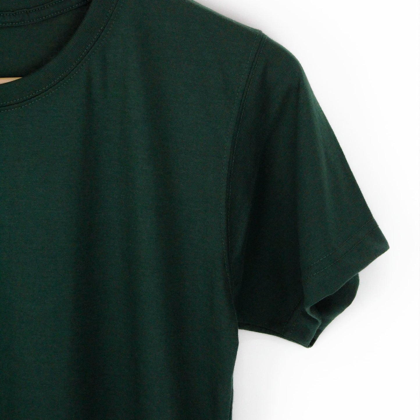 Bottle Green Plain Tee - mettwear 